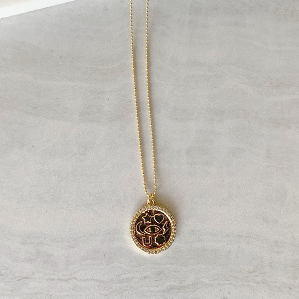 Lucky Charm Necklace in Gold