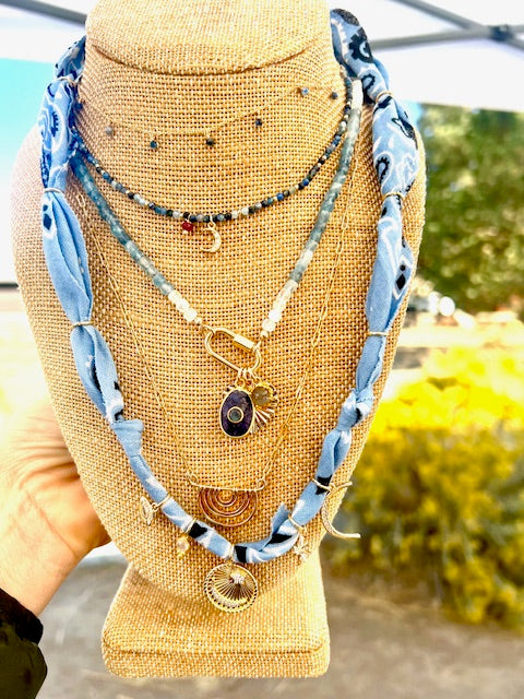 Bandana Charm Necklace