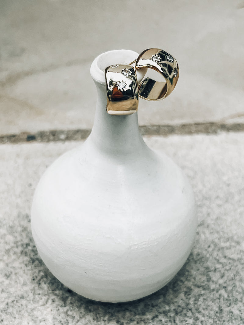 Thick Gold Filled Huggie