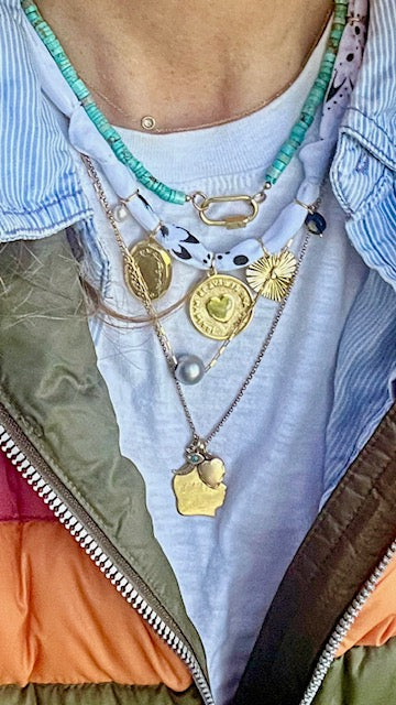 Bandana Charm Necklace