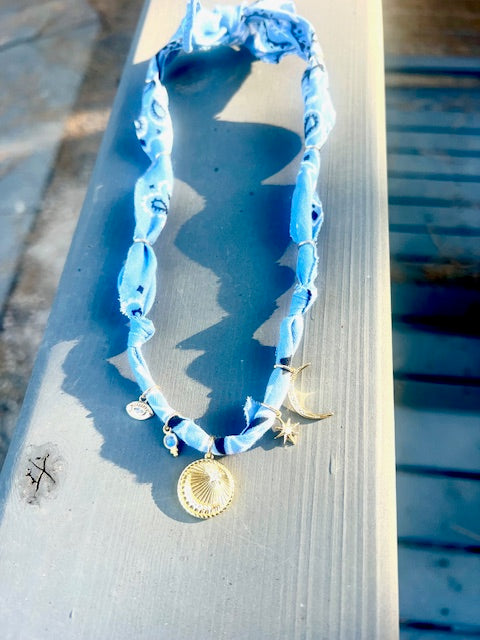 Bandana Charm Necklace