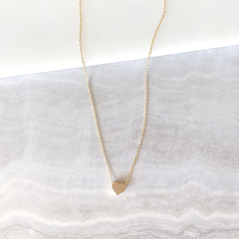 Heart Dainty Necklace in Gold